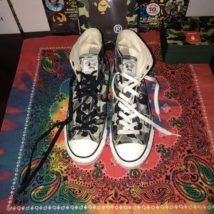 Bape X Stussy X Converse Apesta Black Camo Shoes